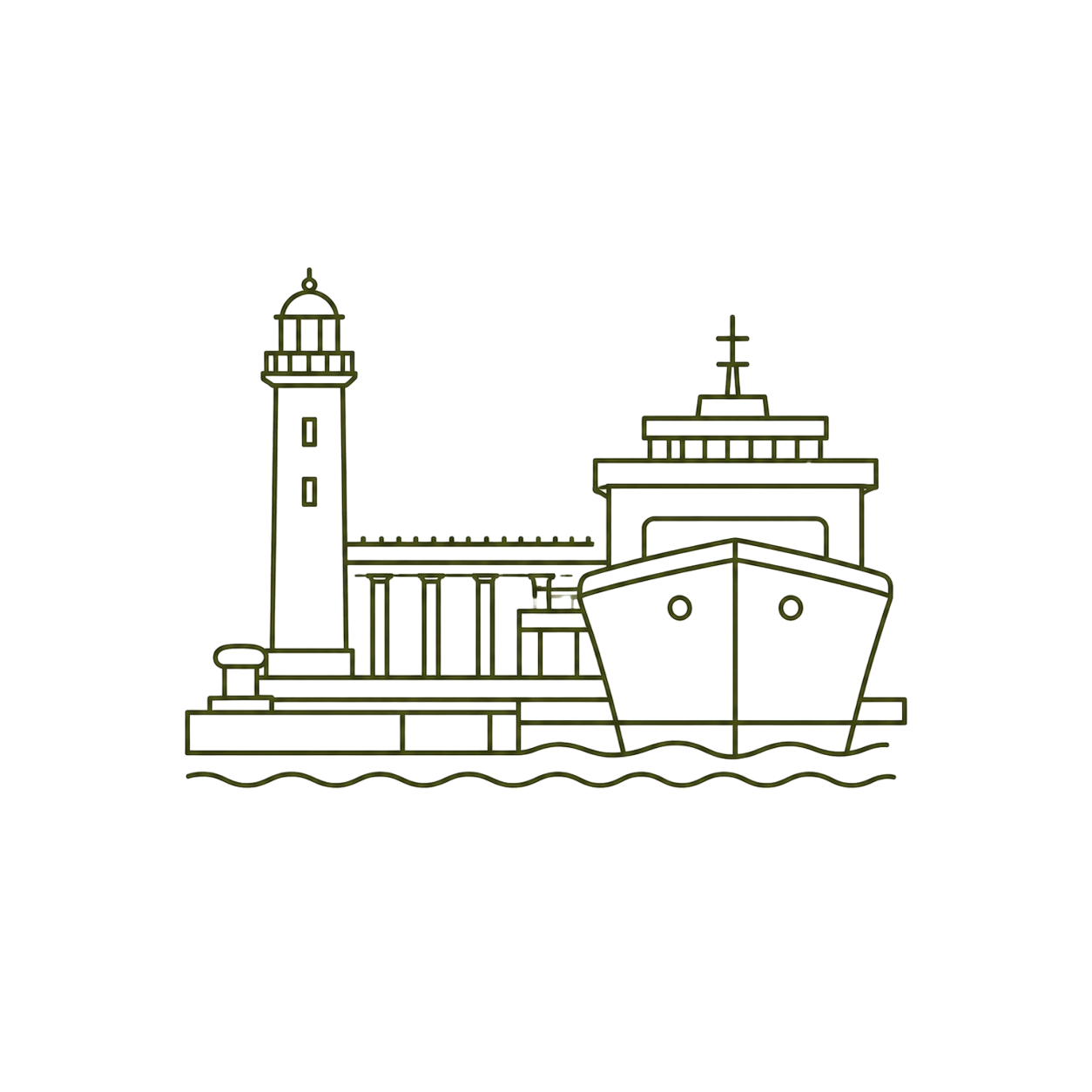 Piraeus Port Icon